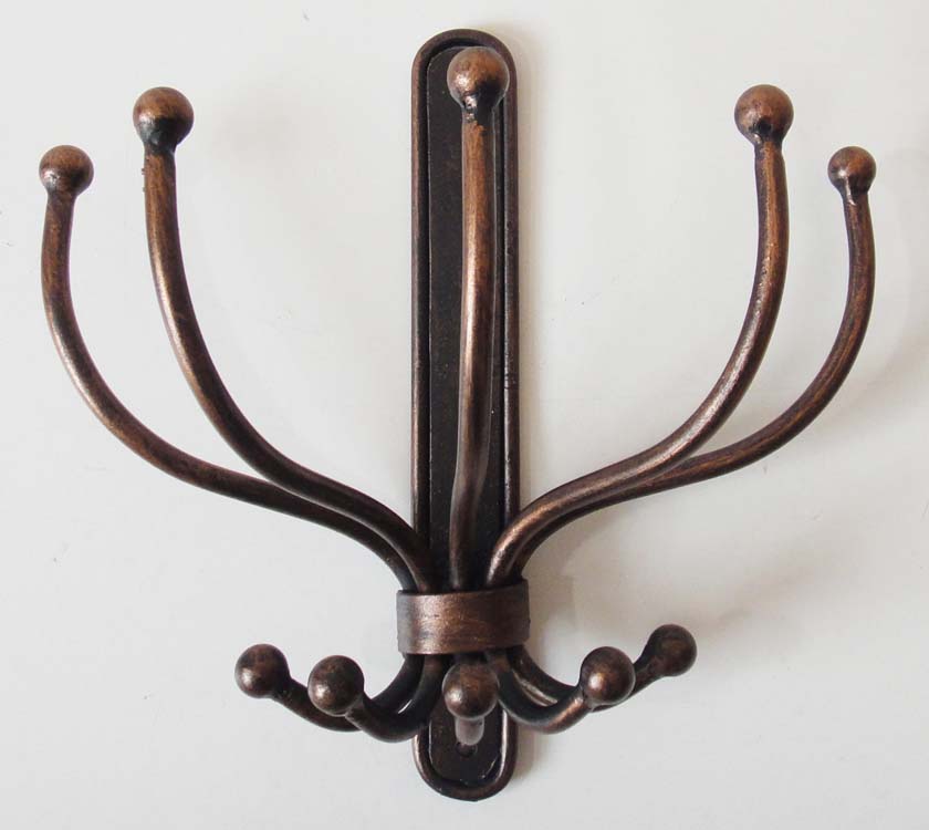 NEW Coat Hook Semi Circle Wall Mounted Design Antique Bronze