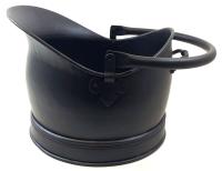Large Black Helmet Coal Scuttle Bucket