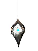 Large Kite Stainless Steel Wind Spinner With Crystal