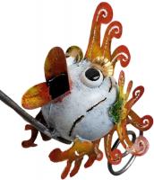 Metal Garden Wind Vane Spinner - Tropical Fish