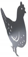 Metal Silhouette Garden Stake - Chicken Design