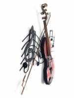 Metal Wall Art - Fiddle Violin Music Swirl