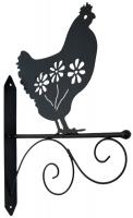 Metal Wall Bracket - Chicken Design