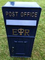 Replica Wall Mounted Royal Mail ER Post Box Or Letter Box - Blue