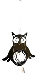 Owl Stainless Steel Wind Spinner