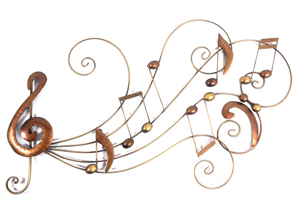 New Contemporary Metal Wall Art Picture Or Sculpture Violin Music Swirl 
