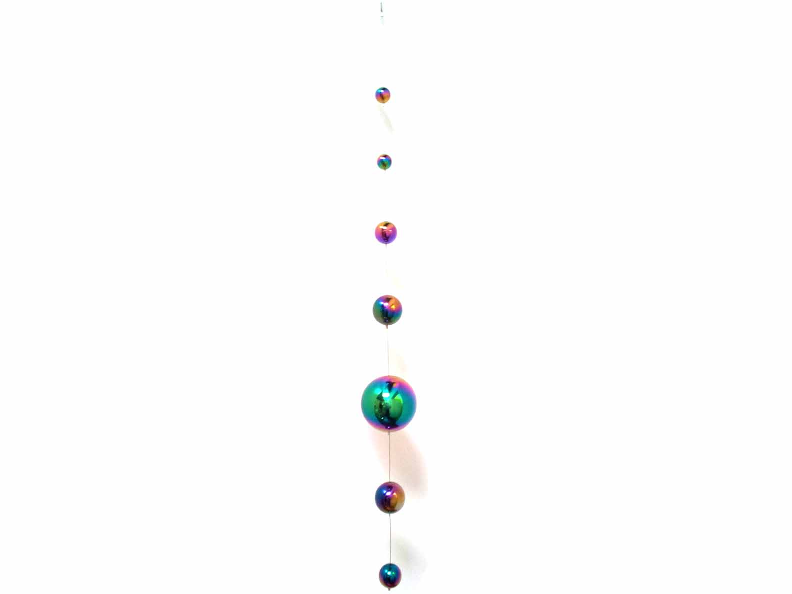 Stainless Steel Rainbow Finish 7 Ball Hanging Gazing Chain