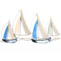 Metal Wall Art - Rustic Fleet Of Sailing Boats
