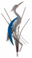 Metal Wall Art - Abstract Heron Head Facing Up