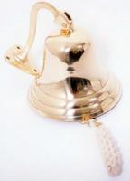 Small Brass Ships Bell With Mounting Bracket