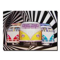 Canvas Wall Art - Kaleidoscope VW Camper Van