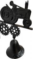 Cast Iron Wall Bell - Tractor Design