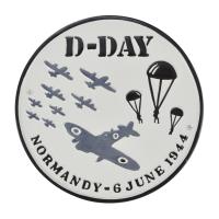 Cast Metal Sign - D-Day Normandy Plaque