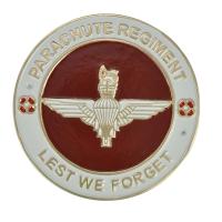 Cast Metal Sign - Parachute Regimant Lest We Forget Plaque
