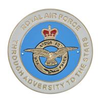 Cast Metal Sign - RAF Through Adversity To The Stars Plaque