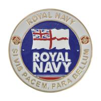 Cast Metal Sign - Royal Navy Motto Plaque