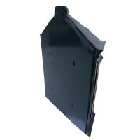 Cast Metal Wall Mounted Post Box With Crown / Letters In Green