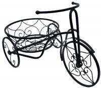 Decorative Small Tricycle Garden Bike Planter - Black
