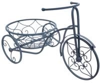 Decorative Small Tricycle Garden Bike Planter - Grey