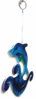 Elegant Resin Suncatcher - Blue Leaping Dolphin Design