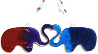 Elegant Resin Suncatcher - Love Heart Elephant Design