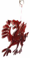 Elegant Resin Suncatcher - Red Welsh Dragon Design