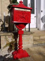 Freestanding Red Letter Post Box