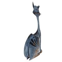 Grey Cat Metal Ornament