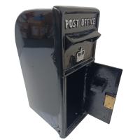 Large Crown Royal Mail Style Post Box In Black