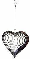 Large Heart Stainless Steel Wind Spinner