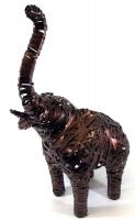 Large Metal Elephant Standing Statue