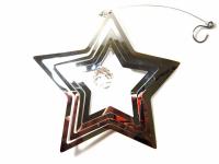 Large Star Stainless Steel Wind Spinner With Crystal