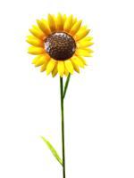 Medium Metal Garden Flower Stake - Sunflower Design