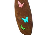 Metal Garden Stake - Rusty Butterfly Spear