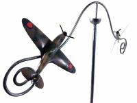 Metal Garden Wind Spinner - RAF Spitfire