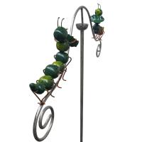 Metal Garden Wind Vane Spinner - Centipede Design