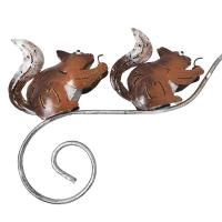 Metal Garden Wind Vane Spinner - Squirrel Design