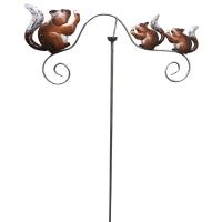 Metal Garden Wind Vane Spinner - Squirrel Design