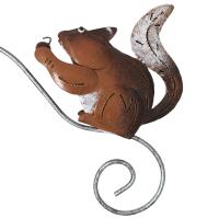 Metal Garden Wind Vane Spinner - Squirrel Design