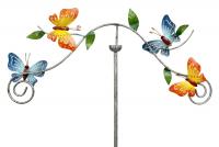 Metal Garden Wind Vane Spinner - Butterflies