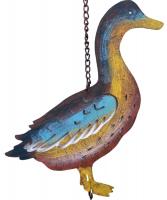Metal Rustic Decorative Hanging Bell - Duck Design