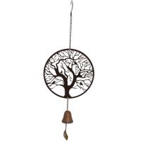 Metal Rustic Decorative Hanging Bell - Tree Of Life Design