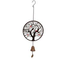 Metal Rustic Decorative Hanging Bell - Tree Of Life Design