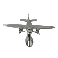 Metal Sculpture - C130 Hercules Transport Airplane Ornament On Display Stand