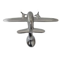 Metal Sculpture - C130 Hercules Transport Airplane Ornament On Display Stand