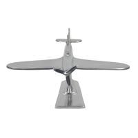 Metal Sculpture - RAF Hurricane Aeroplane Ornament On Display Stand