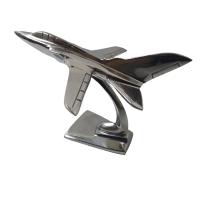 Metal Sculpture - Tornado Fighter Jet Ornament On Display Stand
