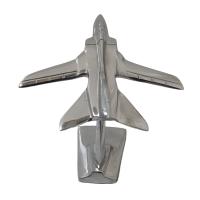 Metal Sculpture - Tornado Fighter Jet Ornament On Display Stand