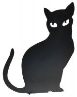 Metal Silhouette Garden Stake - Cat Design