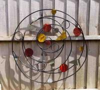 Metal Wall Art - Colour Abstract Solar System